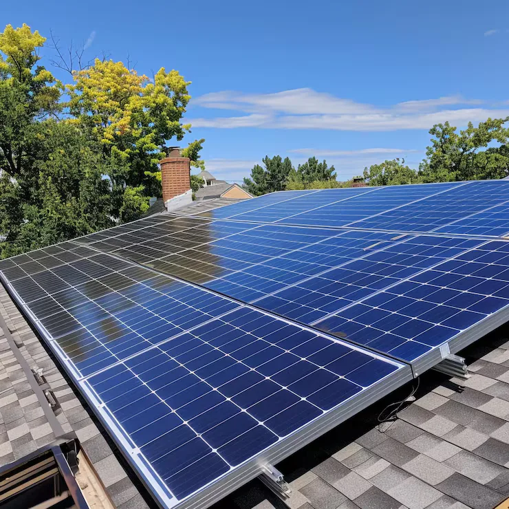 panneaux solaires Bron